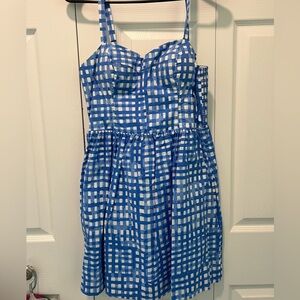 Lilly Pulitzer blue and white gingham dress
